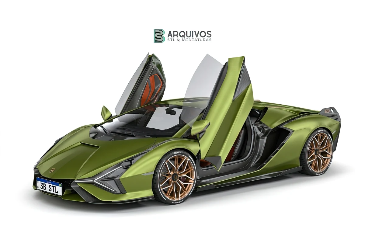 Modelo 3D STL - Lamborghini Sian 2020 — foto 6